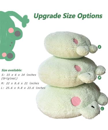 DXDE4U Frog Plush Pillow - 15 * 14 inch Stuffed Animal Hugging Pillow Toy for Kids & Adults - Cute Home Decoration & Gift Idea - Buy Online on GoSupps.com