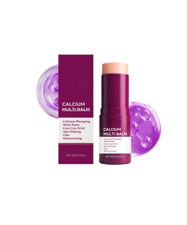 2Pack Calcium Multi Balm Stick- Calcium Volume Multi Balm Korean Collagen Hydrating Stick Anti-aging Hydrating Cream Hydration Firm skin Suitable for Face Eyes Neck non-greasy For All Skin Types