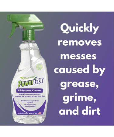 Powerizer Plant-Based All Purpose Cleaner Spray - Lightly Scented - Eco-Friendly Effective & International Shipping Available - Buy Online on GoSupps.com