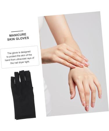 Healeved 2 Pairs Gloves Supplies Blocking Gloves Gloves Fingerless Gloves Polyester Manicure Gloves Skin Protective Gloves Manicure Tools Protector - Buy Online on GoSupps.com