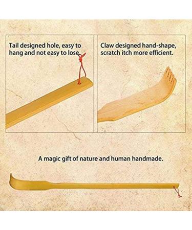 Bamboo Massager Back Scratcher - Durable Wooden Anti-Scratch Health Massage Tool for Ultimate Relaxation - Buy Online on GoSupps.com