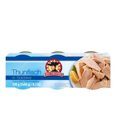 Delicious natural tuna 3 cans of 80g each from Don Fernando