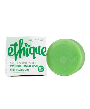 Ethique The Guardian Nourishing Solid Conditioner Bar for Balanced to Dry Hair - Sulfate-Free  Plastic-Free  Vegan  Cruelty-Free  Eco-Friendly  2.12 oz (Pack of 1)