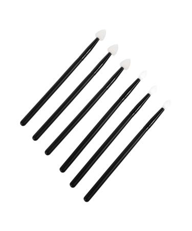 18 Pcs Lip Brush Eye Shadow Brush Silicone Lip Brush Makeup Eyeshadow Brush Lipstick Applicator Eyeshadow Brush Applicator Makeup Lip Brush Silicone Lip Mask Brush 14x1.2x0.8cmx3pcs Blackx3pcs