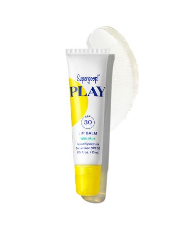 Supergoop! PLAY Lip Balm SPF 30 with Mint  0.5 fl oz - Reef-Friendly  Broad Spectrum SPF Lip Balm with Hydrating Honey  Shea Butter & Sunflower Seed Oil - Clean Ingredients - Great for Active Days 1 - Buy Online on GoSupps.com