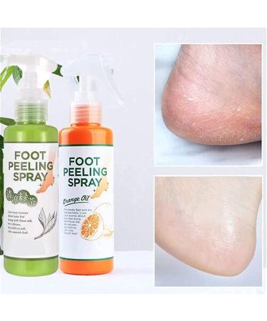 Foot Peeling Spray Orange Oil Foot Peeling Spray That Remove Dead Skin Tea Tree Foot Peeling Spray Remove Dead Skin within Seconds Exfoliator For Cracked Rough Heels Dry Toe Skin&Calluses (2Pcs) Orange+Green - Buy Online on GoSupps.com