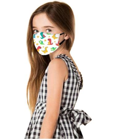 5PC Kids Face_Mask Washable Colorful Printed Cotton Cloth_Masks for Kids Boys Girls Reuseable Childrens_Masks Face Protection #006 - Buy Online on GoSupps.com