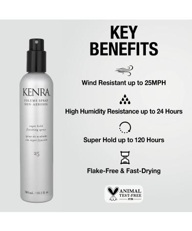 Kenra Volume Spray Non Aerosol 25 | Super Hold Finishing Spray | High Humidity Resistance | Flake-Free and Fast-Drying | All Hair Types 10.1 Fl Oz (Pack of 2) - Buy Online on GoSupps.com