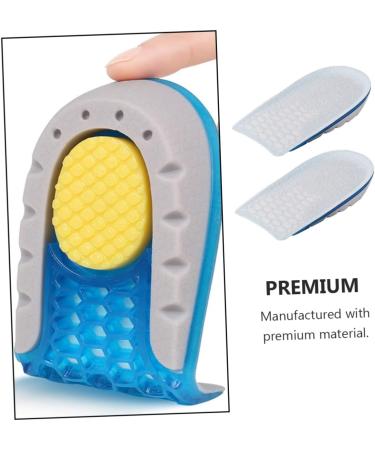 NOLITOY Shock Absorbing Heightening Insoles - 3 Pairs Gel Shoe Inserts for Men & Women Invisible Lift Cushions & Heel Boosters - Buy Online on GoSupps.com