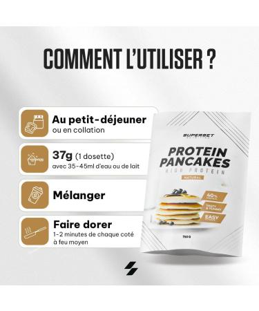 Superset Nutrition | Pancakes Proteines (750g) | Pancakes prot in s | Pr paration en poudre pour pancakes prot in s - Nature - Buy Online on GoSupps.com