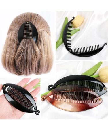 FLOFIA Vintage Banana Hair Clips - 6 Pcs Stretchable Hair Accessories & Jewelry - Buy Online on GoSupps.com
