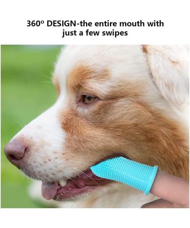 Daxlizy 4-Piece Silicone Dog Toothbrush Set | 360 Teeth Cleaning | Anti-Plaque Fingerlings for Dogs & Cats | Reusable Pet Dental Care - Buy Online on GoSupps.com