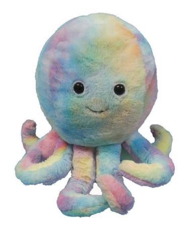 Cozy-Time Giant Rainbow Octopus - Handwarmer