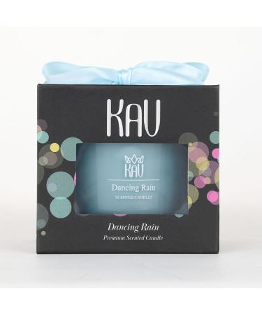 Buy KAV Dancing Rain Premium Scented Candle - 3 oz Soy Wax Aromatherapy with Embedded Stone | Perfect Home D cor Gift for Men & Women - Buy Online on GoSupps.com