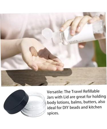 Cosmetic Container Jar 3G Travel Empty Sample Jar Round Make Up Refillable Containers - Buy Online on GoSupps.com