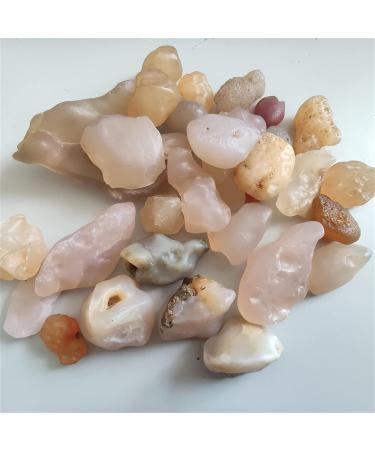 Natural Crystal Rough 100g Natural Rough Agate Alxa League Gobi Agate Jewelry Processing Materials Decorative Stones for Household Fish Tanks Crystal Random size 100g - Buy Online on GoSupps.com