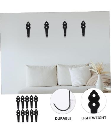 Cabilock 20 Pcs Hook up Wall Mounted Coat Hooks Rustic Coat Hooks Rustic Hanger Robe Hook Bag Hook Porch 7X4CMx2pcs Blackx2pcs - Buy Online on GoSupps.com