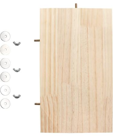 Natural Wooden Bird Perch Stand for Small Animals - 13.6 x 7.9 Inches - Buy Online on GoSupps.com