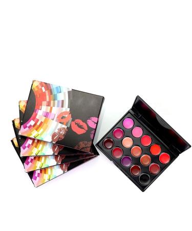 Palette de Brillants L vres - 15 Teintes Longue Dur e | Rouge L vres Mat et Gloss Waterproof Hydratant | Maquillage Pigment pour Soir e F te Halloween Kit Cosm tique Polyvalent et Professionn - Buy Online on GoSupps.com