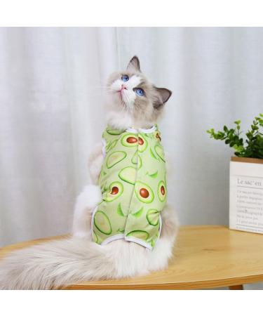 Cat Recovery Suit Cat Professional Recovery Suit Cat Suit Post Surgery Medical Care Cone Collar Alternatives Anti Licking Wound Cat Vest Bodysuit for Male Female Cats Kitten (Green M) M Green - Buy Online on GoSupps.com