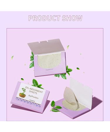 Blotting Paper Green Tea Blotting Paper Natural Clean Skincare | Oil Control Blotter Paper Excess Shine Suitable for Men & Women - Buy Online on GoSupps.com