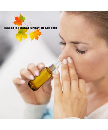 Buy 6Pcs Amber Glass Nasal Spray Bottles 1oz (30ml) - Includes Funnel Dropper & Labels - Refillable Fine Mist Spray for Convenient International Shipping - Buy Online on GoSupps.com
