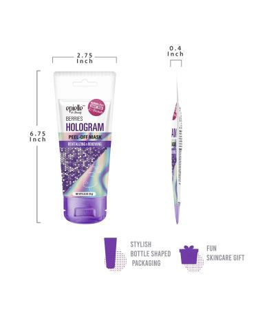 Epielle Hologram Peel Off Face Masks | Glitter Peel Off Mask - Toning & Calming | 8 Variety Packs (Single-Use Testers) Assorted Hologram 4 Pack - Ships Internationally - Buy Online on GoSupps.com