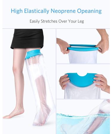 Buy Besumyn Waterproof All-in-Legs Cover for Showering & Swimming | Protect Toes Ankles & Leg Wounds Internationally - Buy Online on GoSupps.com