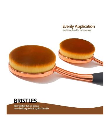 Sunscreen Brush Set - Portable Sunblock Applicator for Kids & Families | Child-Safe Face & Body Protection in Black/Rose Gold - Buy Online on GoSupps.com