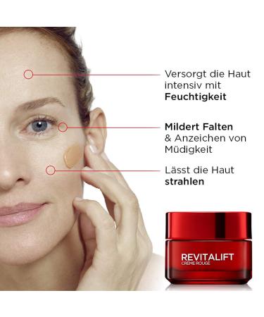 L'Or al Paris Revitalift Anti-Aging Day Care Cream with Red Ginseng - 50ml | Reduce Fine Lines & Improve Skin Tightness - Buy Online on GoSupps.com