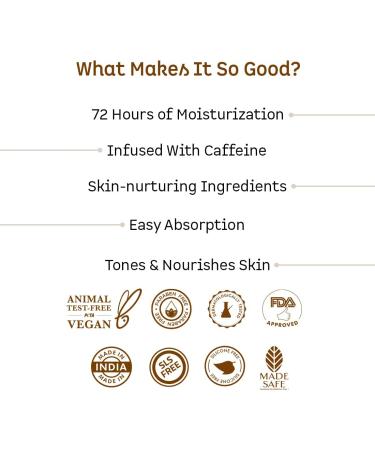 mCaffeine Body Butter for Dry Skin for both Women and Men | Shea Butter Moisturizer with Cocoa Butter & Caffeine | Body Cream for 72Hrs Moisturization | Non-Sticky for All Skin Types (100gm) - Buy Online on GoSupps.com
