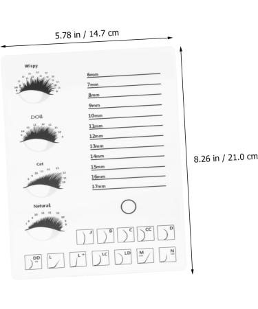 Buy 1pc Eyelash Display Board - Lash Extension Tools & Accessories | White Acrylic Eyelash Tray for False Lashes - Buy Online on GoSupps.com