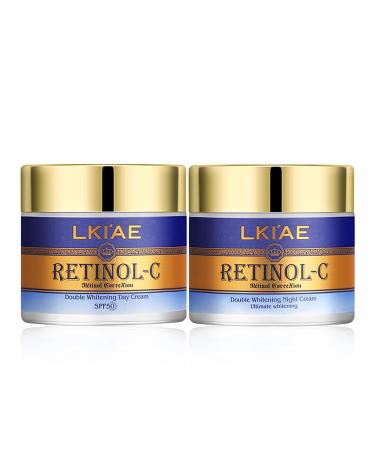 AILKE BOOST LUSTER LKIAE Ultimate Retinol day and night cream whitening antiaging reduces wrinkles fine lines moisturizing with spf 50+ snail extract collagen 100 ml