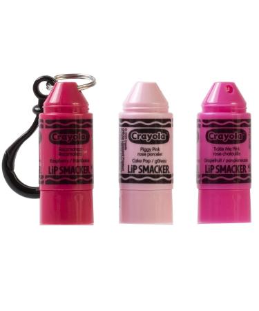 Lip Smacker Crayola Crayon Stackable Flavored Clear Balm Pink Pinks 0.03 Ounce - Raspberry, Grapefruit, Cake pop - 3 Count - Buy Online on GoSupps.com