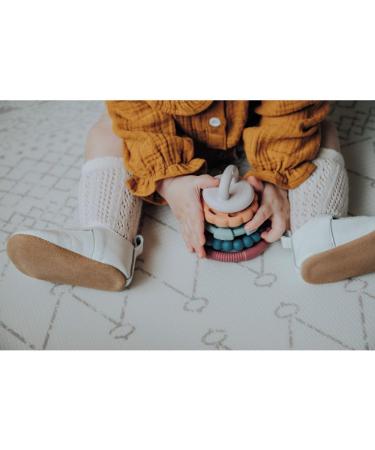 Jellystone Designs JSSTE Rainbow Teether & Baby Stacker Toy - Safe Teething for Boys & Girls from Birth - International Shipping - Buy Online on GoSupps.com