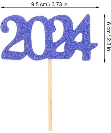 PRETYZOOM 12pcs 2024 Graduation Season Cake Insert Top Hat Cake Decoration Flag Dessert Wood - Buy Online on GoSupps.com