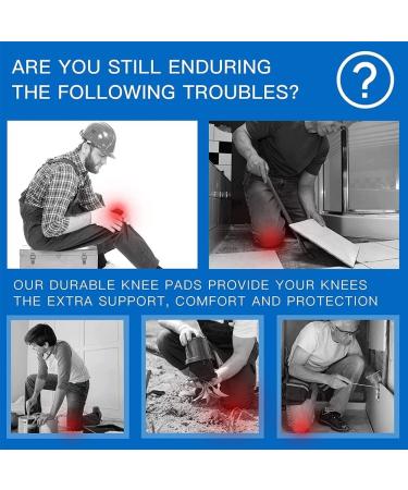 Professional Heavy Duty Knee Pads for Construction | Foam & Gel Padding | Durable Double Straps | 774411 - Buy Online on GoSupps.com