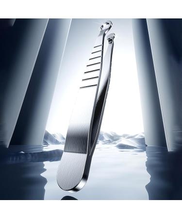 Eyebrow Tweezers Nose Hair TrimmerAnti Slip Round Tip Shavers Precisely For and Dry Shaving Sensitive Skin Care Travel Body and Ear - Buy Online on GoSupps.com