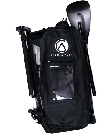 Crew & Axel Stand Up Paddle Board Bag to Carry SUP, Paddle, Pump, Fins (for Models CX106 CX107 CX108) with Mesh Black