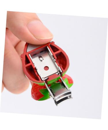 Ipetboom Strawberry Nail Scissors Manicure Tools Portable Fingernail Clipper Portable Toenail Clippers Pedicure Nippers Portable Nail Clipper Fold Key Chain Travel Stainless Steel Red - Buy Online on GoSupps.com