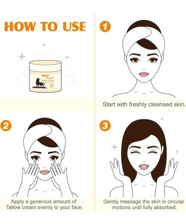 Beef Tallow & Beef Honey Skin Care - Organic Deep Nourishing Herb Fed Tallow Balm - Beef Tallow Cream for Face & Body - Moisturizing Skin Care Cream for - Buy Online on GoSupps.com