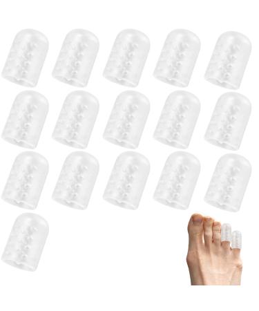 16pcs Toe Protectors Silicone Breathable Toe Protectors Clear Silicone Toe Protectors Toe Guards Soft Toe Covers for Women Men
