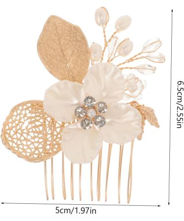 HAPINARY Gold Leaf Side Comb Decorative Hair Combs Hair Comb Clips Hair Accessories for Girl Headpiece Leaf Hair Comb Womens Headpiece Hair Accessories for Women Bride Headpiece - Buy Online on GoSupps.com