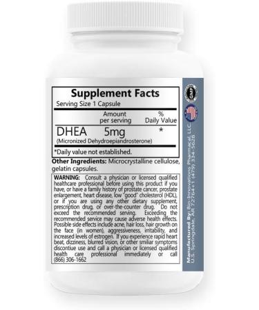 Micronized DHEA 5mg - Balance Hormones Boost Immunity & Support Healthy Aging - Shop Internationally - Buy Online on GoSupps.com