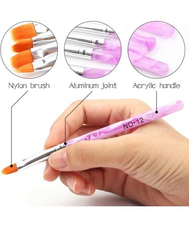 Iyowei 10PCS Reusable Nail Art Extension Forms + 7PCS Nail Art Brush Guide Tool - Acrylic Nail Art Tips & Manicure Accessory - Buy Online on GoSupps.com