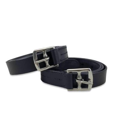 Equitack Leather Stirrup leathers - Black 42'' 42'' Black