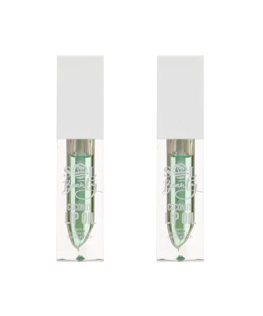 Sol Beauty Coconut Scented Lip Oil with Coconut Extract and Shea Butter Nourishes Moisturizes and Softens Your Lips Vegan Friendly and Cruelty Free Lip Oil 2 x 3g