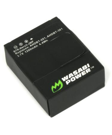 Wasabi Power Battery for GoPro HD HERO3, HERO3+ and GoPro AHDBT-201, AHDBT-301, AHDBT-302 (1200mAh)
