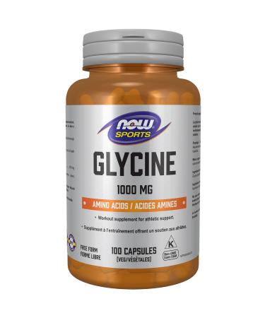 NOW Glycine 1000mg 100vcap 100 count