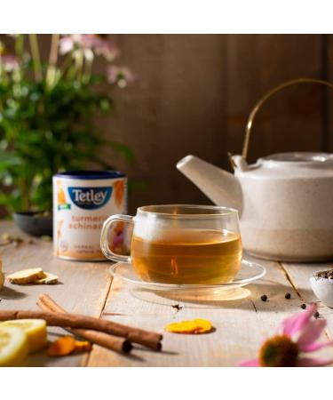 Tetley Turmeric Echinacea Herbal Tea - 20 Tea Bags 36 Grams Naturally Caffeine Free TurmericEchinacea - Buy Online on GoSupps.com